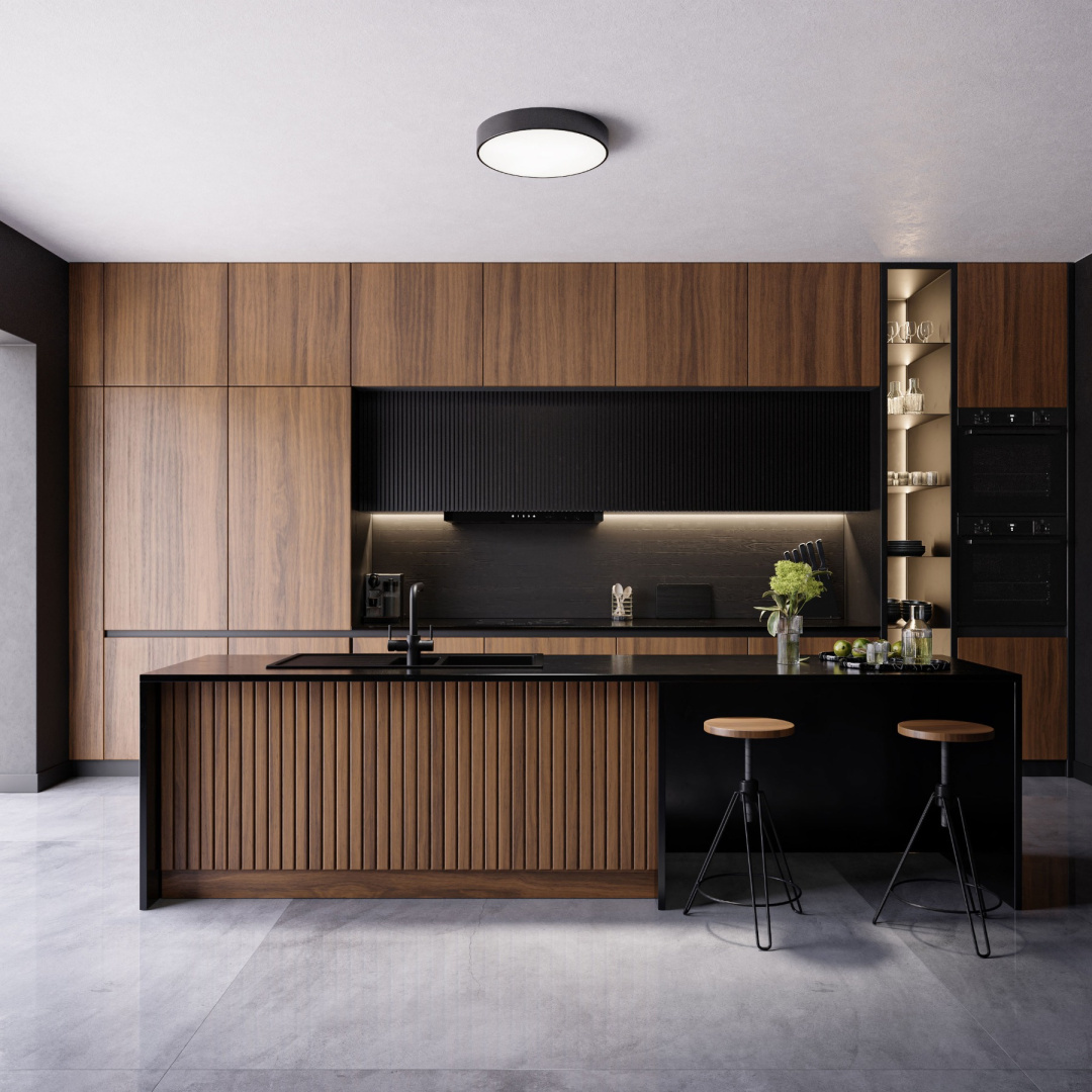 Плафон CLEO 300 черен Ø30 см E27 IP20 689719