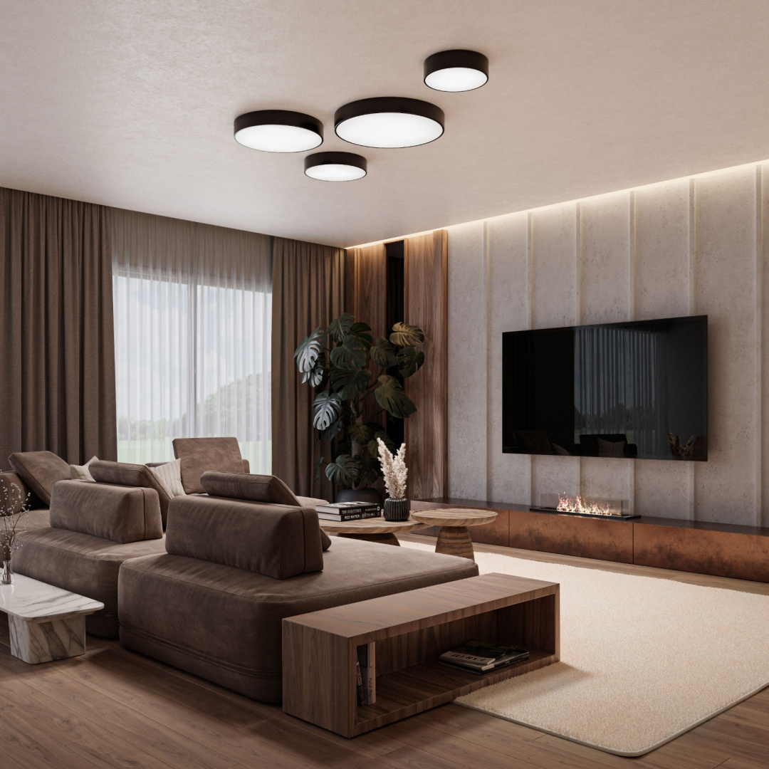 Плафон CLEO 300 черен Ø30 см E27 IP20 689719