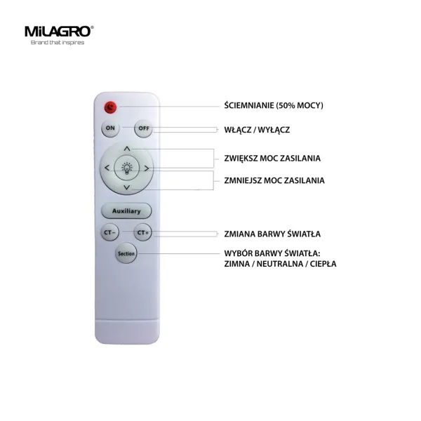 LED плафон MiLAGRO ML4401