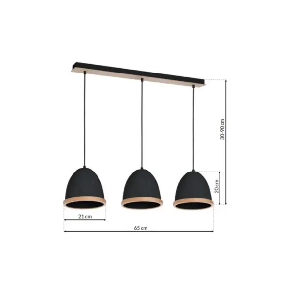 Висящо осветление Milagro Studio Black MLP8853
