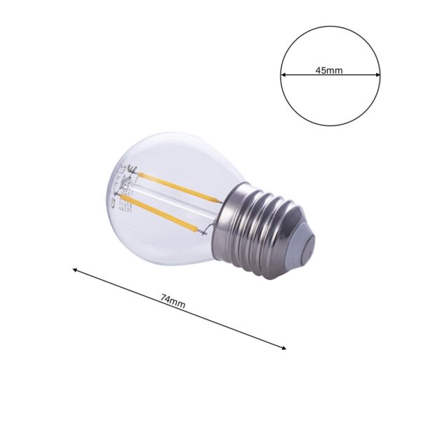 LED Крушка EKZF1074  2W E27 G45 2700K