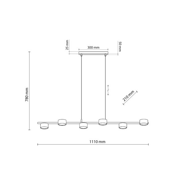 Висящо осветление TK LIGHTING AVIA 4694