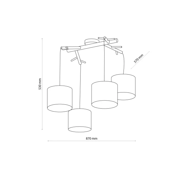 Висящо осветление TK LIGHTING 6557