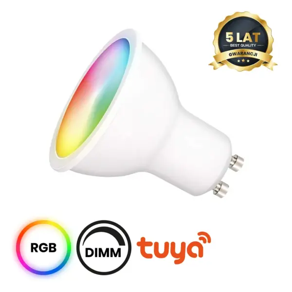 LED крушка GU10 5 Smart Tuya RGB+CCT+DIM EKSM6673