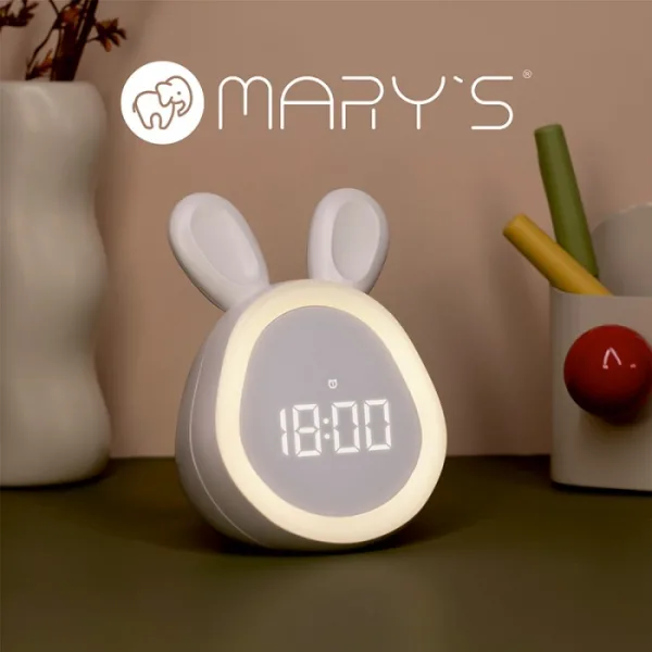 Детска лампа будилник MARY'S Зайче MW20531