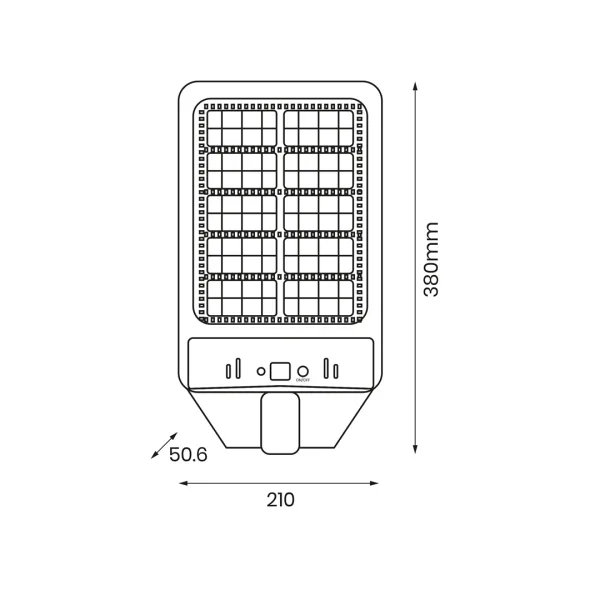 Соларна лампа Kers 50W MILAGRO EKO0546