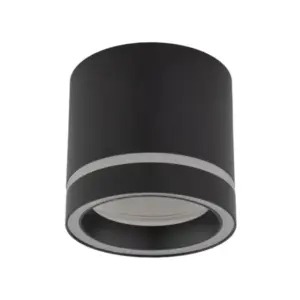 Потолъчна лампа JET BLACK GX53 + LED крушка GX53 7W 4100K TK4351