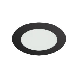 Вграден LED панел WAFEL 9W – Черен, Ø127 мм, CCT, IP54 04743