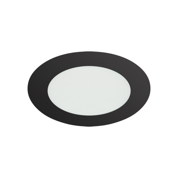 Вграден LED панел WAFEL 9W – Черен, Ø127 мм, CCT, IP54 04743