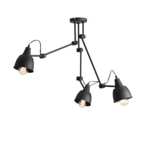 LED Плафон AIDA 3 Черен Aldex 842PL_E