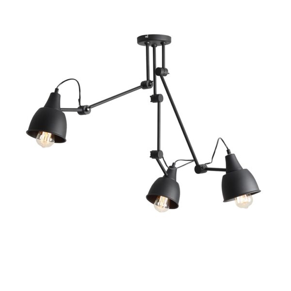 LED Плафон AIDA 3 Черен Aldex 842PL_E