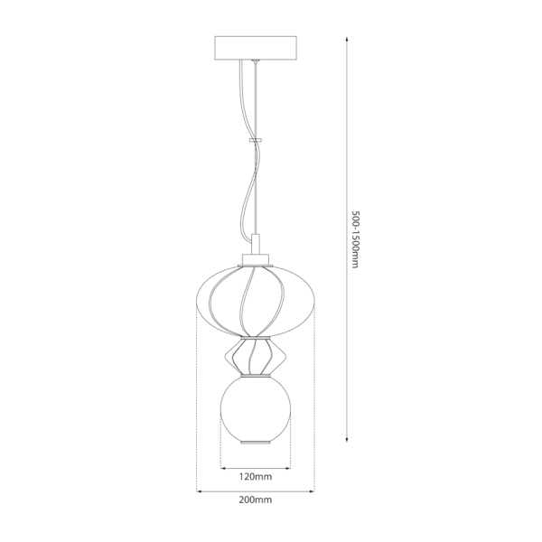 Висяща лампа ASCOLI 8W LED ML1419