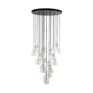 Висяща метална лампа NILOS BLACK GOLD TK10099