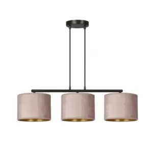Пендел лампа HILDE 3 BL РОЗА 1053/3