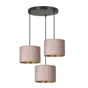 Пендел Лампа HILDE 3 BL PREMIUM РОЗА 1053/3PREM