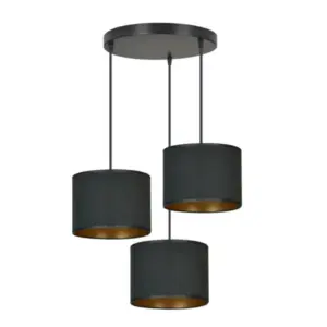 Пендел лампа HILDE 3 BL PREMIUM BLACK 1054/3PREM
