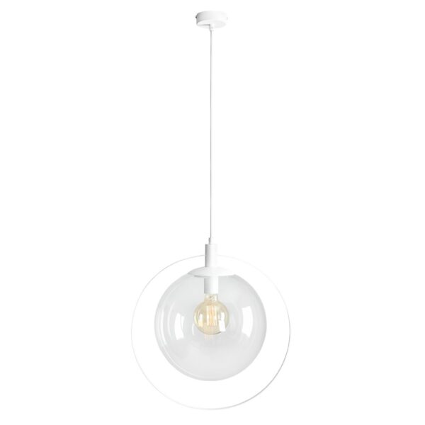Висяща лампа AURA White Transparent 1065G
