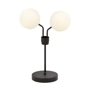 Нощна лампа NOVA LN2 BLACK/OPAL 1138/LN2