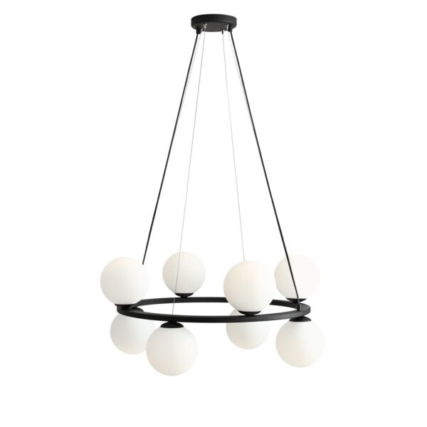 Висяща лампа KRONE 8 BLACK ALDEX 1085P1