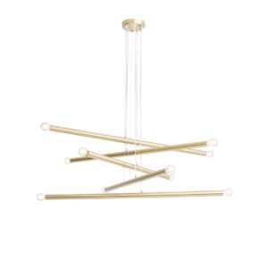Висяща лампа LAMPA WISZĄCA TUBO 10 BRASS 1072M40