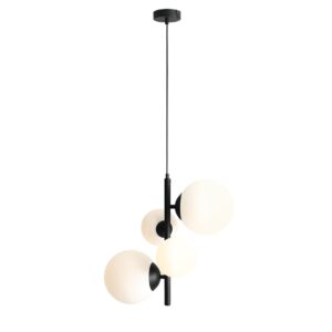 Висяща лампа Bloom 4 Черна ALDEX 1091L1