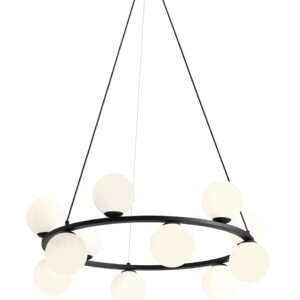 Подвесна лампа ALDEX KRONE 12 BLACK 1085R1