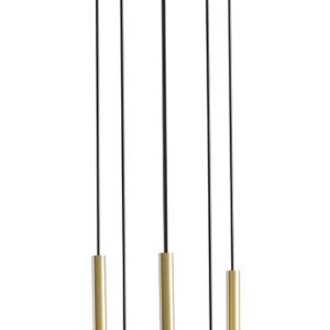 Висяща лампа Lampa Riu 7 Ring Черен месинг 1103T1