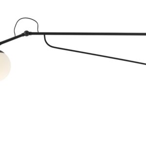 Стенно осветително тяло KINKIET SOHO GLASS ГОЛЯМО ЧЕРНО 1105C1_D