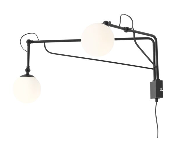 Аплик SOHO Glass 2 Черен Brand 1105D1