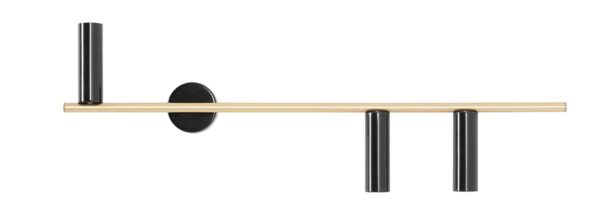 Стенно осветително тяло KINKIET TREVO 3 BLACK BRASS 1083Y40_2