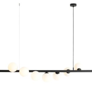 Висяща лампа LAMPA WAVE 7 BLACK 1115T1