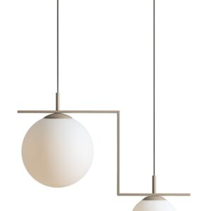 Висяща лампа LAMPA WISZĄCA ZAC 2 Beige Matte 1038H17_2