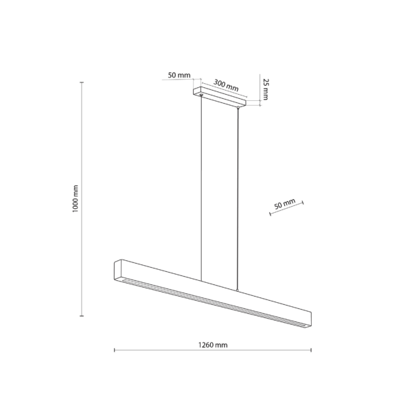 Висяща LED лампа TEO TK1448