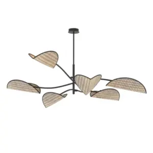 Плафонна лампа ЛОТУС 6 BL NATURAL 1463/6