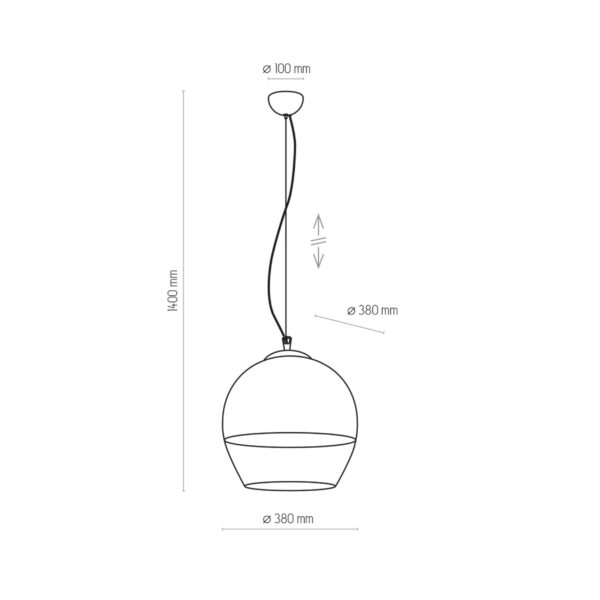 Висяща лампа BOULETTE TK3343