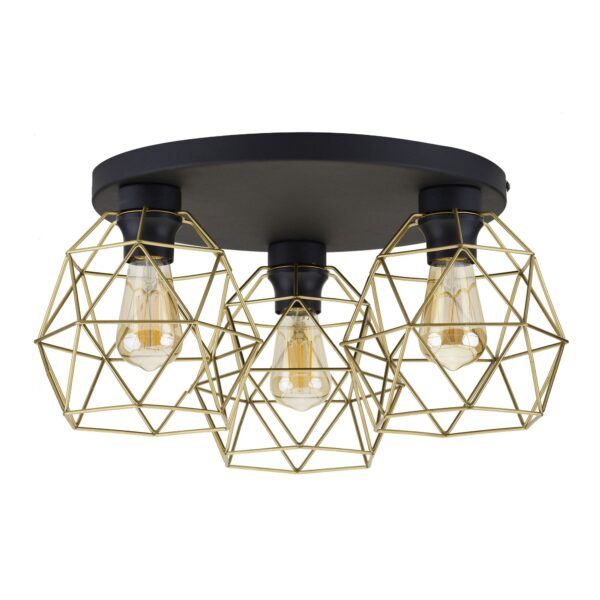 Таванна лампа GALAXY Black/Gold TK3458