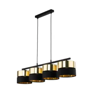 Висяща лампа HILTON BLACK/GOLD TK4342