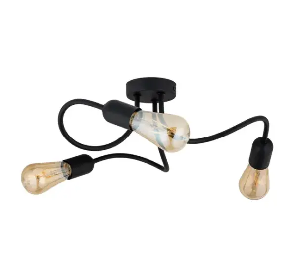 Плафон TK LIGHTING WAVE BLACK TK4407