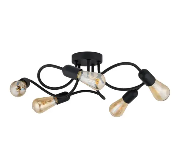 Плафонна лампа TK LIGHTING WAVE BLACK TK4408