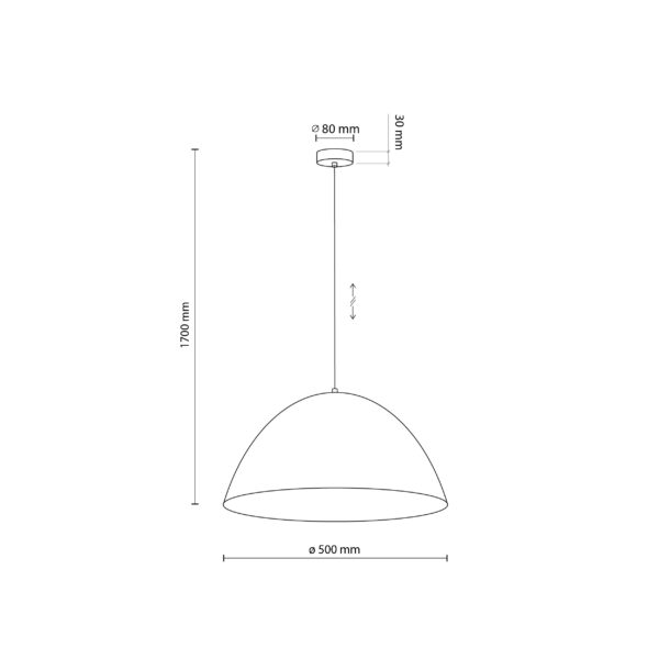 Висяща лампа FARO BROWN TK4509