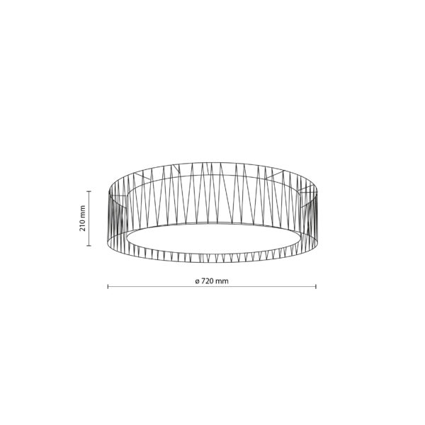 Таванна лампа HARMONY NATURE TK4556