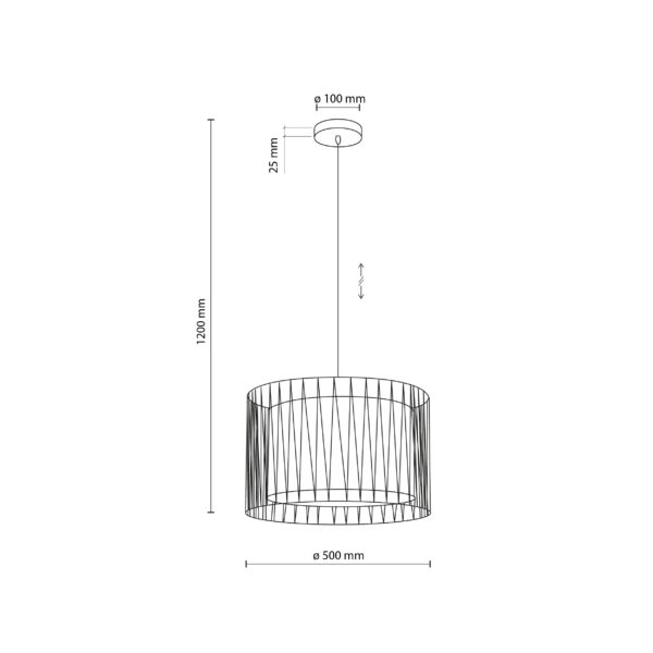 Висяща лампа HARMONY NATURE TK4557