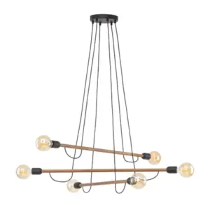 Висяща лампа HELIX WOOD ОРЕХ TK4950