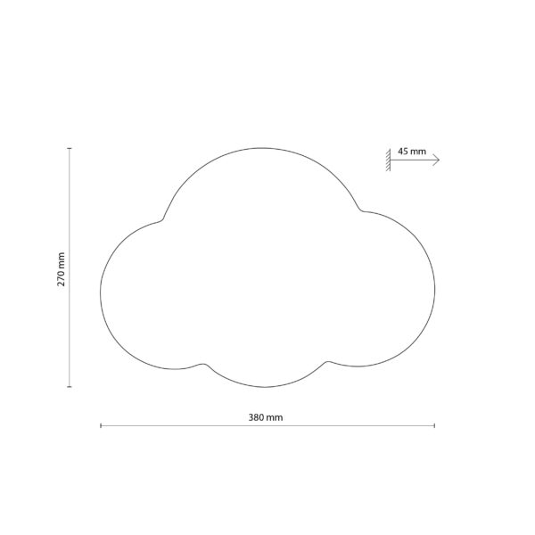Аплик Обзавеждане TK4967 Cloud Pink Kinkiet 2 x G9