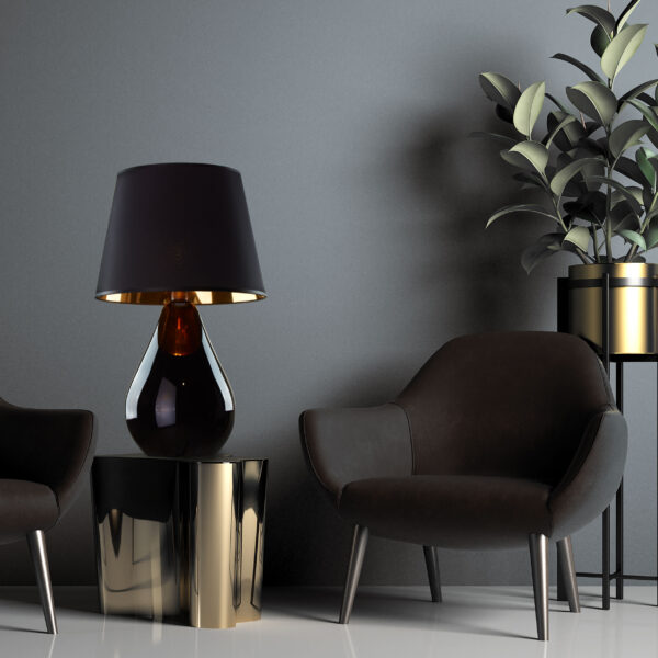 Нощна лампа LACRIMA BLACK/ЗЛАТНА TK5454