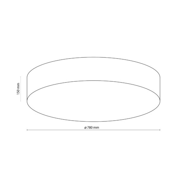 Плафонно осветително тяло RONDO LINEN TK5638