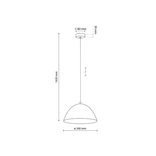 Висяща лампа FARO Beige TK5899