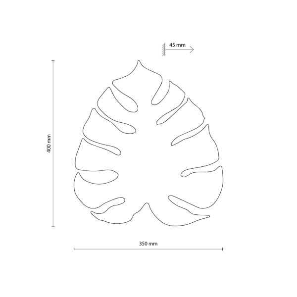 Аплик MONSTERA MINT TK5947