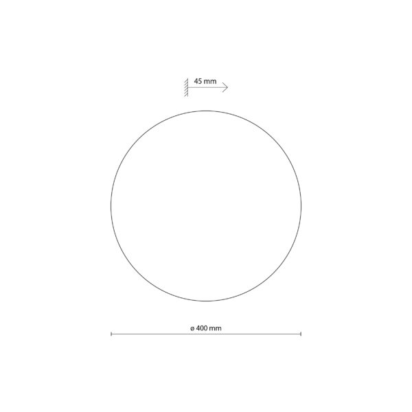 Аплик LUNA WHITE 400 TK6011