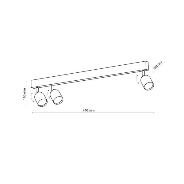 Плафон Таванна лампа TK LIGHTING TK6318